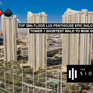 Отель Signature Mgm 38th Floor Penthouse Lux+ Balony Strip View + No Fee
